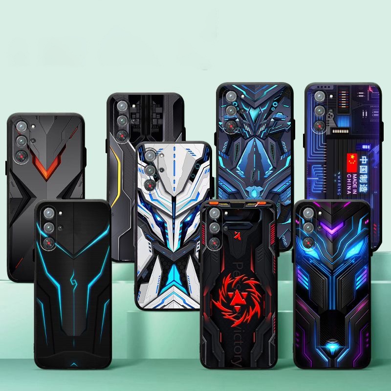 สําหรับ ZTE Nubia Red Magic 10 Pro Plus กรณี NX789J ซิลิโคนนุ่มปกหลังสีแดง Magic 10S Pro + สําหรับ N
