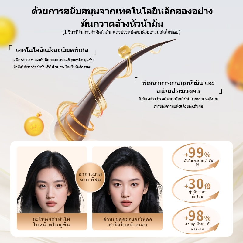 LEWEDO【ซื้อ 2 แถม 1】ผงจัดแต่งทรงผม สําหรับทุกเพศ 8 กรัม แป้งยกโคนผม แป้งจัดแต่งทรงผม แป้งใส่ผม - รูปที่ 5