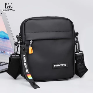 Louiswill ผู้ชายs สะพาย Mini Cross Body กระเป๋า Casual น้ําหนักเบา Messenger ขนาดใหญ่ความจุกันน้ํา Leisure Street กระเป๋าเดินทางกลางแจ้งขี่กระเป๋าสําหรับชาย