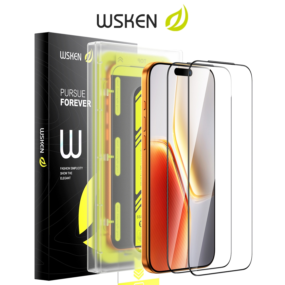 [Local] ใหม่ Wsken 3D Ultra ฟิล์มกระจก for ไอโฟน 17 Pro Max Privacy ฟิล์ม iPhone 17 Pro ฟิล์มกระจกนิรภัย [Top 9H+ Tempered Glass] HD Full Coverage ป้องกันหน้าจอ Military Grade 10X Shatterproof Flim