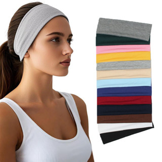 2025 สีทึบแฟชั่น High-Elastic Sweat-Absorbing กีฬาแถบคาดศีรษ…
