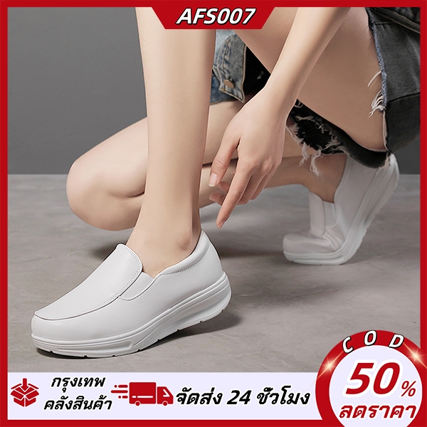 รองเท้าพยาบาลสีขาว คลินิกความงาม รองเท้าพยาบาลสูง สวมใส่น้ำหนักเบา สะดวกสบาย ทันสมัย พยาบาล