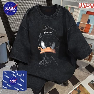 【พร้อมส่ง】🔥NASAทรงโอเวอร์ไซส์ เสื้อยืด ใส่ได้ทั้งชายหญิง เสื้อ ผ้าฝ้ายแท้100% คอกลม ลายน้องเป็ดYG757