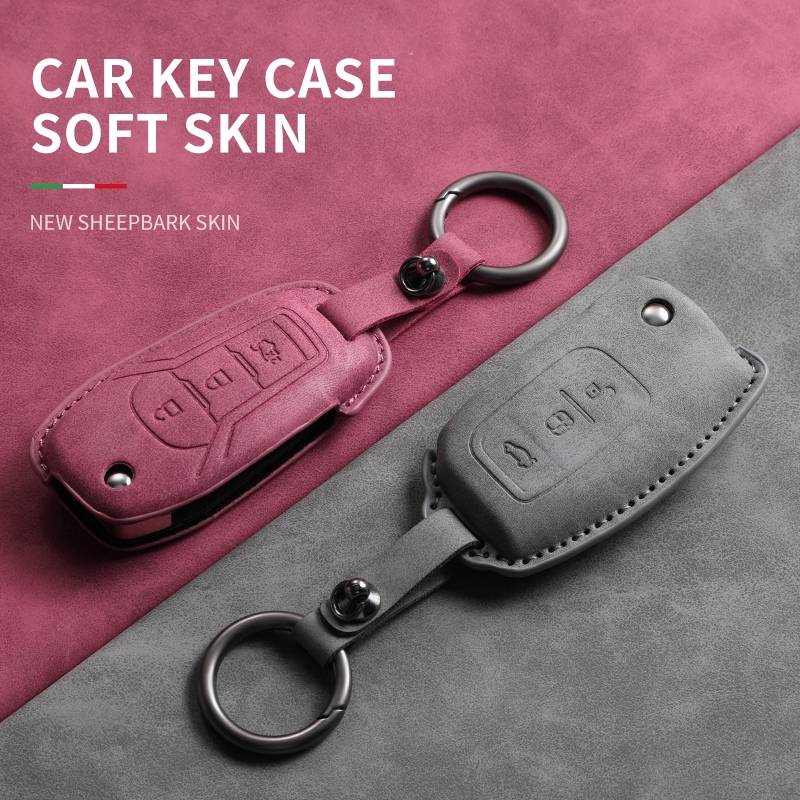 พร้อมส่ง  ขายดี ราคาถูก เคสป้องกันกุญแจรถยนต์ เหมาะสำหรับ ford Ranger ford ecosport Puma 2020 Figo 2017 focus escape lynx Fiesta Escort Mondeo everest explorer XL XLS(2019-2024) ของแต่งรถยนต์ กระเป๋าใส่กุญแจ ฟอร์ด อะไหล่รถยนต์