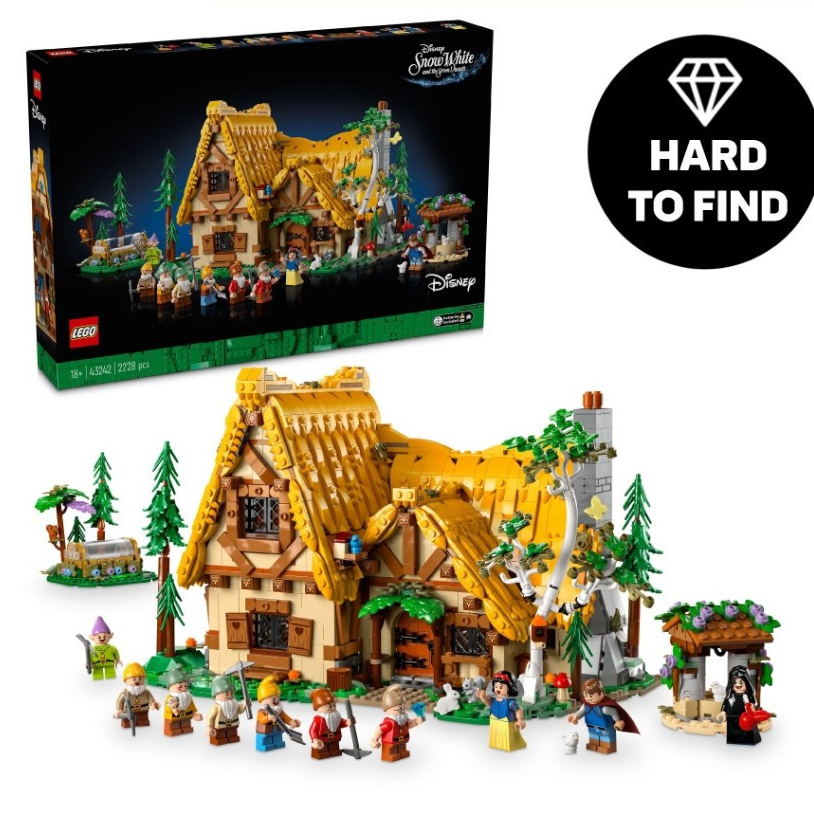 LEGOเลโก้ ดิสนีย์ เจ้าหญิง 43242 สโนว์ไวท์และกระท่อมคนแคระเซเว่น (2228 ชิ้น)