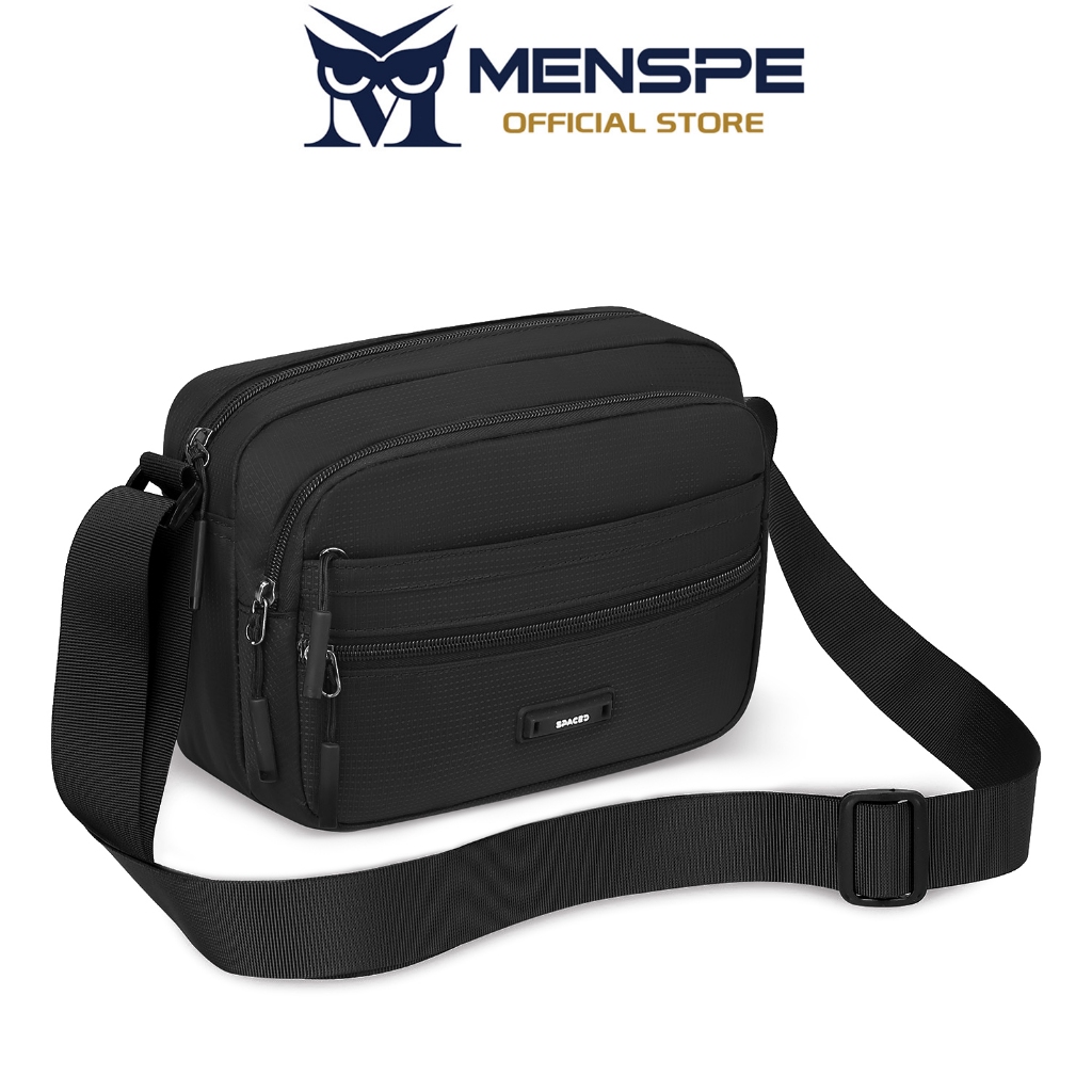 MENSPE กระเป๋าสะพายข้างผู้ชาย กันน้ำ ความจุขนาดใหญ่ กระเป๋าเดินทาง ลำลอง น้ำหนัก