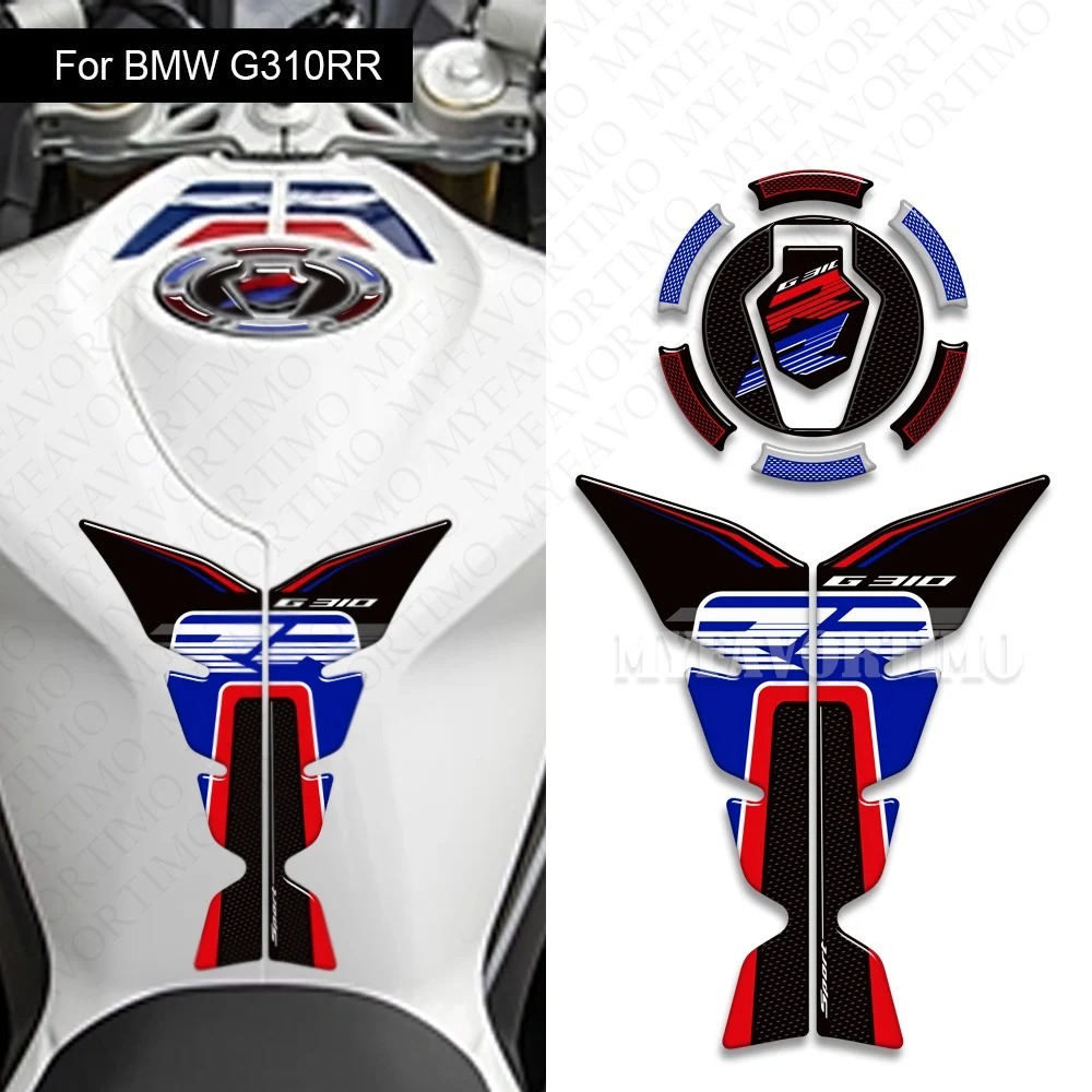 สําหรับ BMW G310RR G 310RR G310 RR รถจักรยานยนต์การใช้ Pad ด้านข้างเข่า Decal Protector สติกเกอร์ 3D