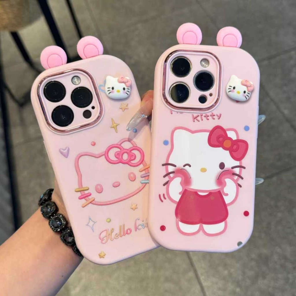 สไตล์ใหม่ 11 ความรู้สึกระดับไฮเอนด์ 12 แมวสามมิติหูตุ๊กตา 13 เหมาะสําหรับ Apple 17promax เคสโทรศัพท์ xr Creative 14 การ์ตูน x น่ารัก iPhone16 กันกระแทก 15 เคสป้องกัน