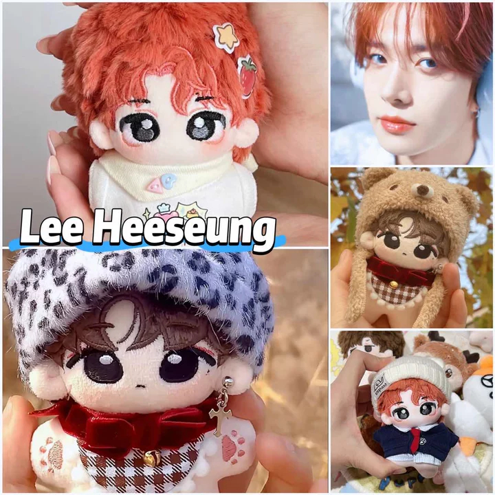 10 ซม. ENHYPEN Lee Heeseung ตุ๊กตาตุ๊กตา, หนุ่มหล่อน่ารักตุ๊กตาพวงกุญแจสําหรับแฟนคอลเลกชันหรือเด็กผู