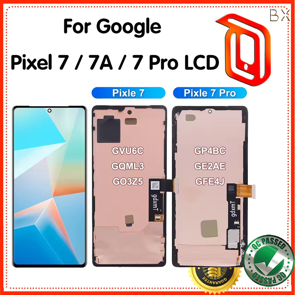 สําหรับ Google Pixel 7 7A 7 Pro จอแสดงผล LCD Touch Screen Digitizer เปลี่ยน