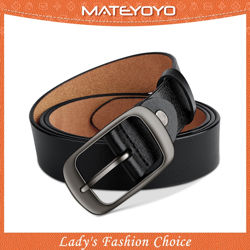 MATEYOYO เข็มขัดสำหรับผู้หญิงแบบ Retro และ Elegant ผลิตจากหนังวัวแท้ ช่วยเน้นเอวเพื่อความสวยงาม