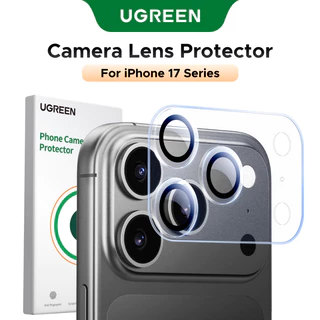 【for iPhone 17 Series】UGREEN ฟิล์มเลนส์กล้องหลังแบบใส แบบคลุมทั้งฐานกล้อง กระจกเลนส์เต็ม 1 ชิ้น สําหรับฟิล์มกระจกกันรอยเลนส์กล้อง iPhone 17 Pro Max iPhone 17 Air