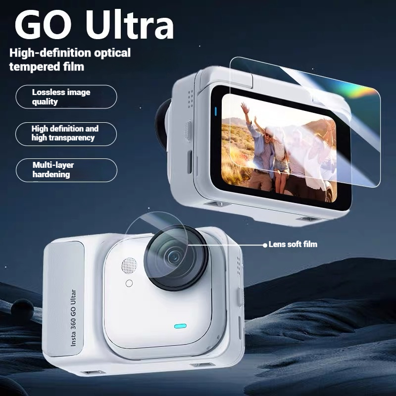 สําหรับ Insta360 GO Ultra กล้องชุดอุปกรณ์เสริม Body ขยายกรอบป้องกันอะแดปเตอร์ Mount OPtical เลนส์ Guards Portrait-focus กรองป้องกันแบบพกพากระเป๋าถือซิลิคอนฝาครอบ - รูปที่ 6