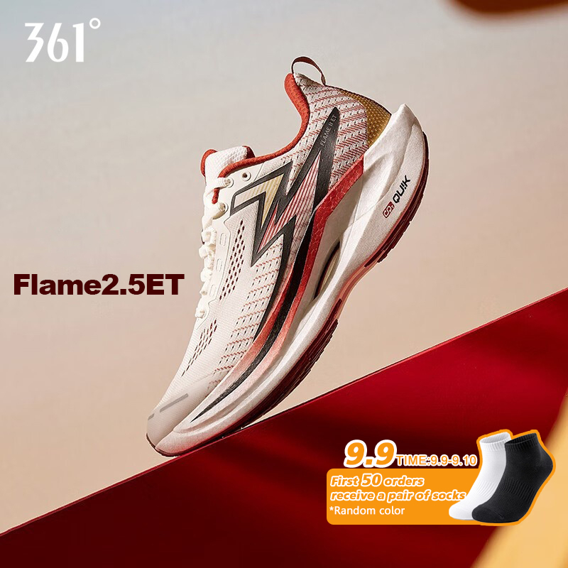 361 Degrees丨Flame 2.5 ET รองเท้าวิ่งมาราธอนที่ระบายอากาศได้สะดวกสบาย 672442207