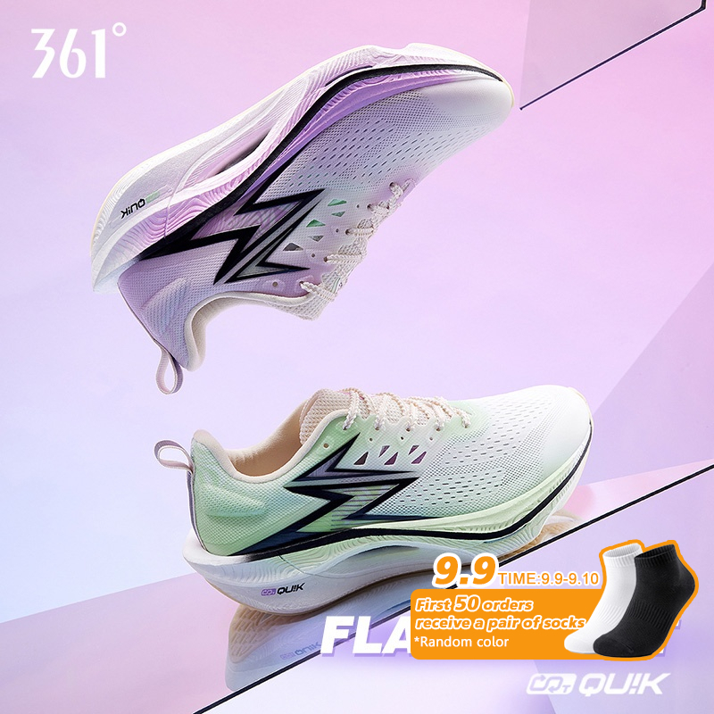 361 Degrees丨Flame 3.0 ET รองเท้าวิ่ง ใหม่ ออกแบบสำหรับมาราธอน ด้วยเทคโนโลยีแผ่นคาร์บอน สำหรับผู้ชายแ