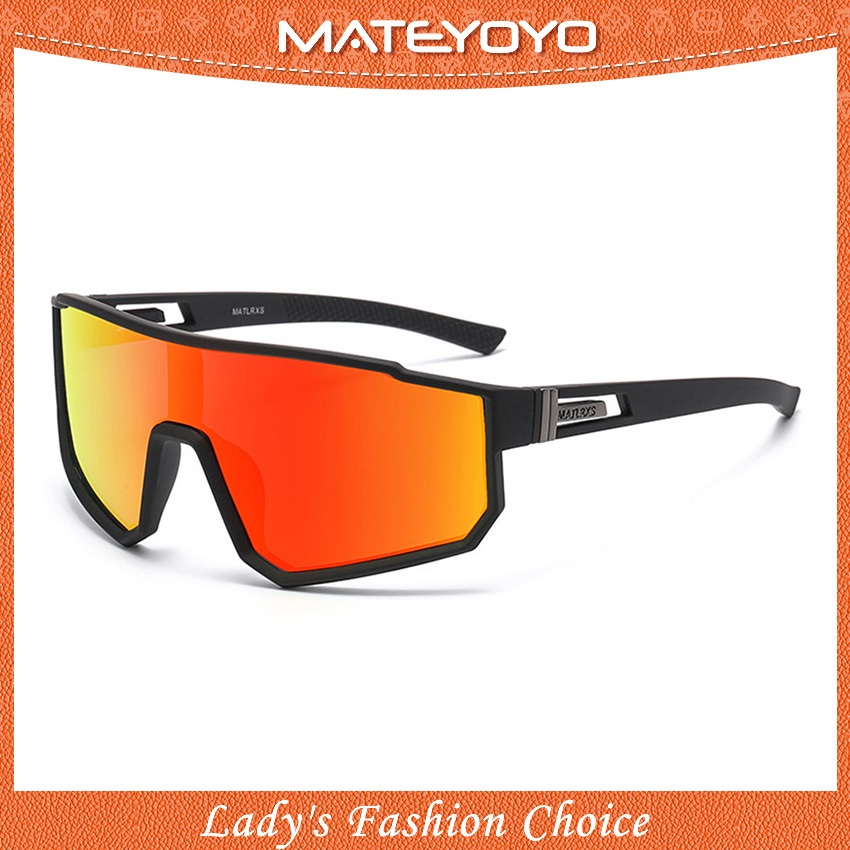 MATEYOYO แว่นตากันแดดแบบโพลาไรซ์ขนาดใหญ่สำหรับกลางแจ้ง เหมาะสำหรับการท่องเที่ยวและสวมใส่ในอากาศร้อน