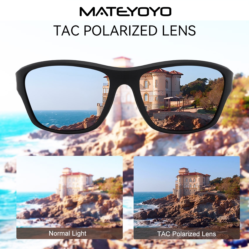 MATEYOYO نظارة شمسية رياضية رجالية مستقطبة UV400 — صورة 3
