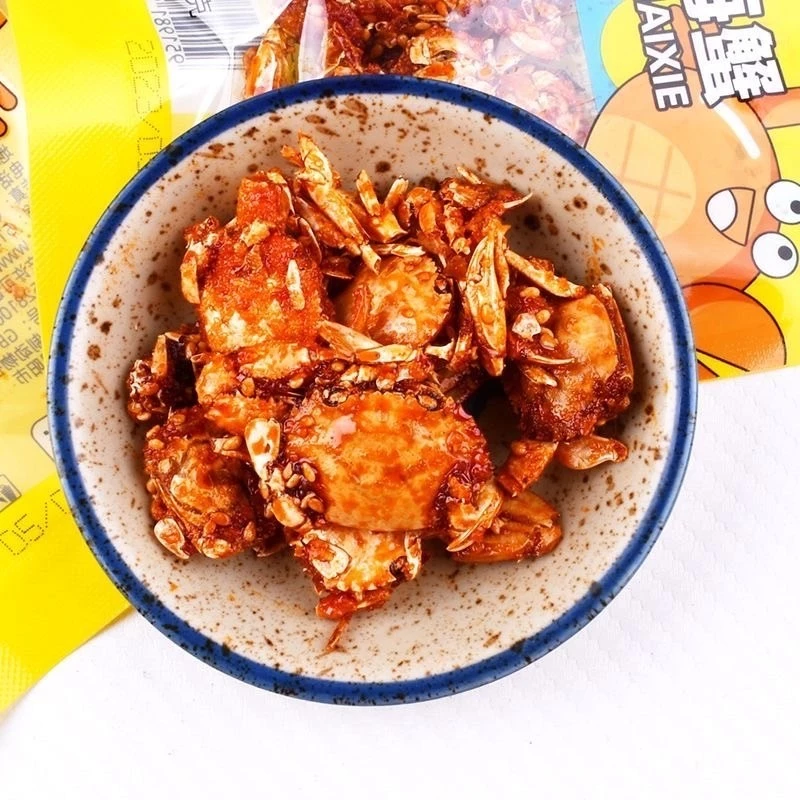 🦀พร้อมส่ง🦀ขนมปูรสเผ็ด รสเผ็ด พร้อมทาน ปูกรอบจีน อร่อย ของว่างสบายๆ ของว่างอาหารทะเล thumbnail 9