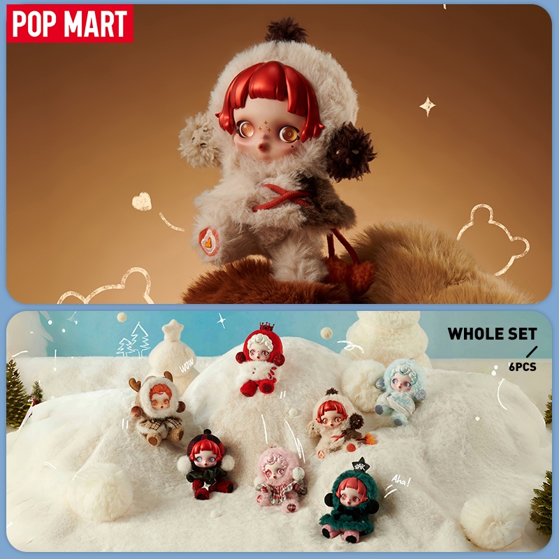 POP MART SKULLPANDA Winter Symphony Series Plush  Blind Box Action Toys Figure Birthday Gift Kid Toy（whole set）