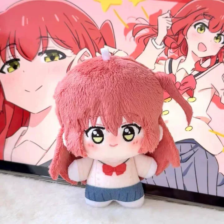 BOCCHI THE ROCK 10 ซม.พิมพ์ปลาดาวตุ๊กตาผ้าฝ้าย Gotoh Hitori น่ารักการ์ตูนสาวกระเป๋านักเรียนจี้พวงกุญแจตกแต่งของขวัญ - รูปที่ 2