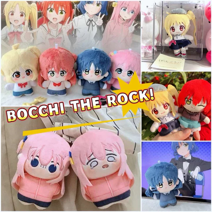 BOCCHI THE ROCK 10 ซม.พิมพ์ปลาดาวตุ๊กตาผ้าฝ้าย Gotoh Hitori น่ารักการ์ตูนสาวกระเป๋านักเรียนจี้พวงกุญแจตกแต่งของขวัญ