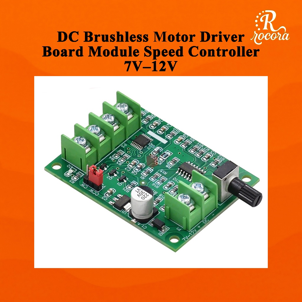 บอร์ดไดร์เวอร์มอเตอร์ไร้แปรงถ่าน DC แบบปรับความเร็ว 7V–12V รุ่นปรับปรุง สำหรับมอเตอร์ไดรฟ์ CD/DVD ฮาร์ดดิสก์ และงาน DIY
