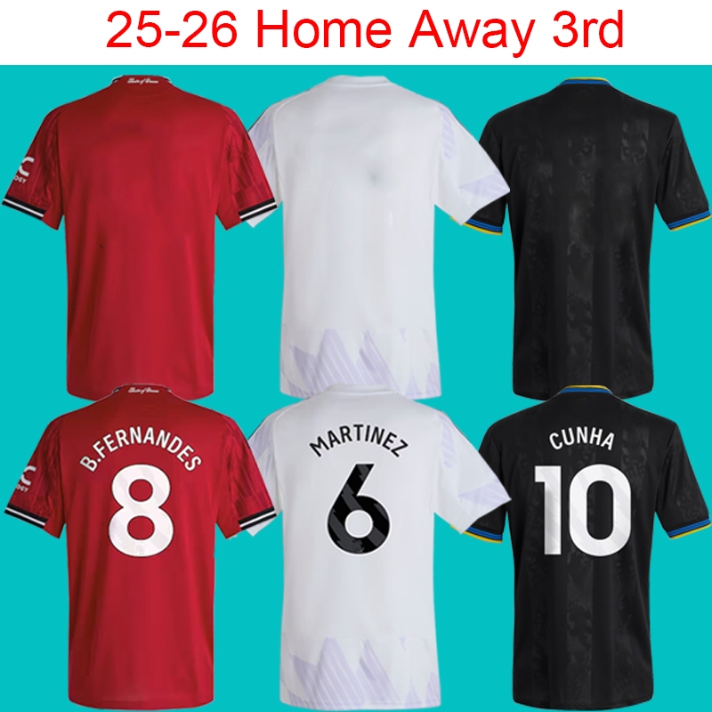 2025 2026 Magueire Martinez Mount Hojlund B.Fernandes Cunha Sesko Player version Jersey