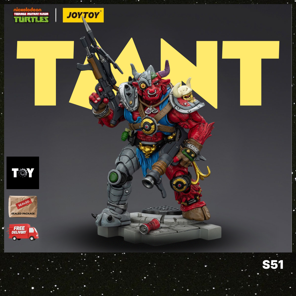 JOYTOY Original TMNT Series TMNT Groundchuck 1/18 Scale Action Figure บทบาทการ์ตูน