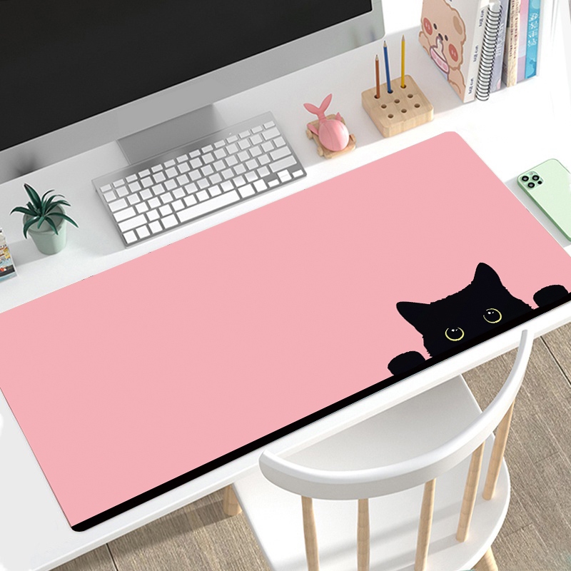 Kawaii Cat Paw Mouse Pad สีชมพู Gamer XL ใหม่ที่กําหนดเองคอมพิวเตอร์ Mousepad XXL เสื่อโต๊ะลื่นยางธรรมชาติแล็ปท็อปตาราง