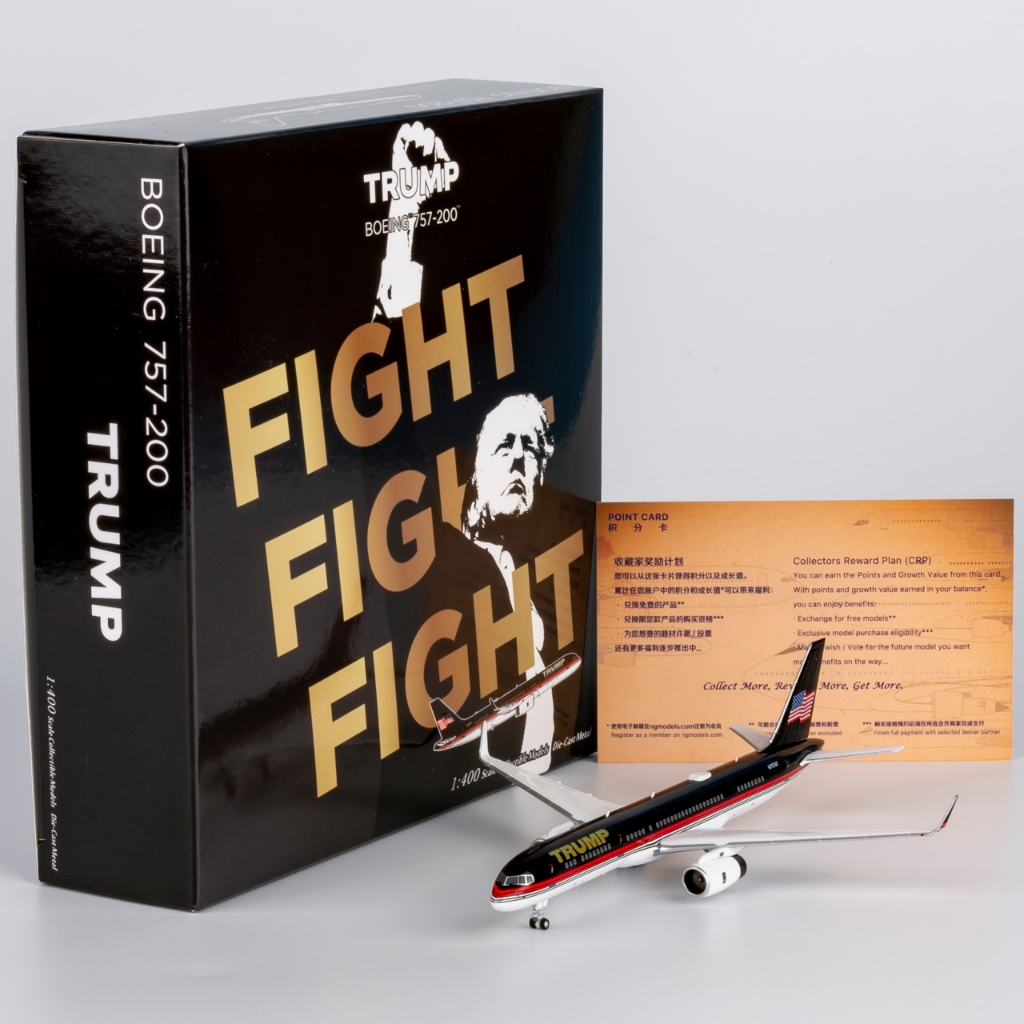 53208 Alloy Collectible Plane Gift NG รุ่น 1:400 The Trump Organization [พร้อมธงชาติบนหาง] โบอิ้ง B7