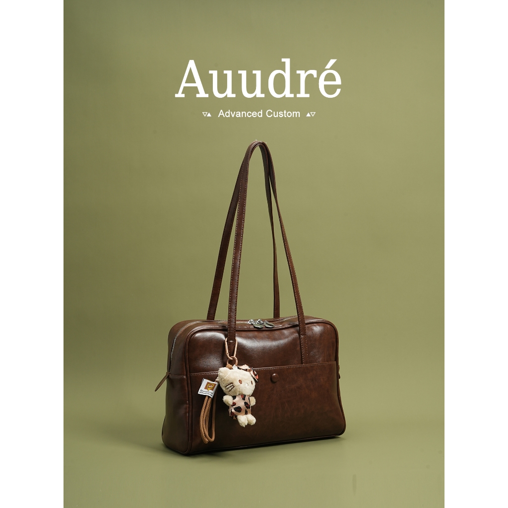 Auure Simple Large-Capacity One-Shoulder Underarm Baguette Bag