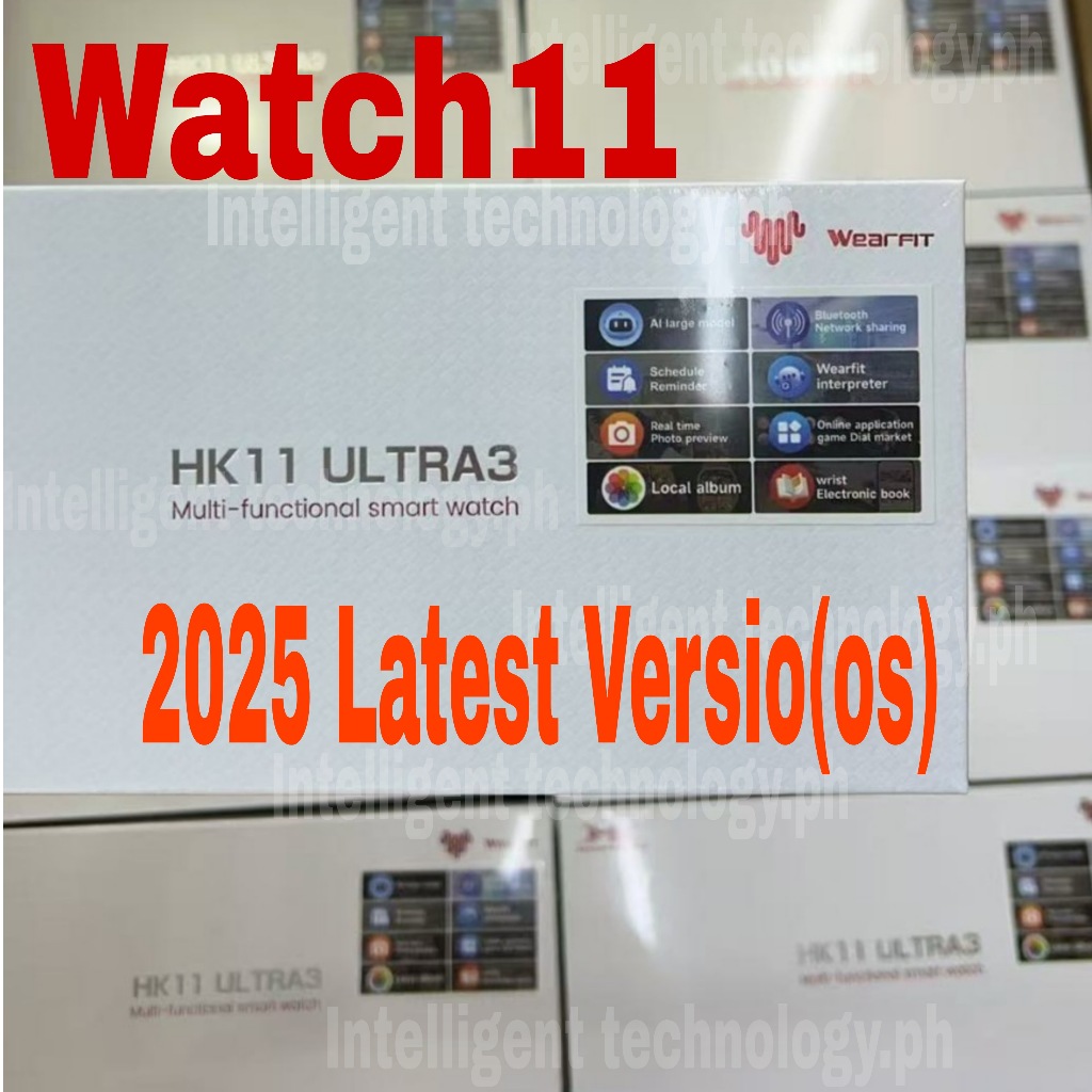 ใหม่ HK11 ULTRA 3 SmartWatch 2025 Watch11 49 มม.AMOLED 4G ROM AI Chatbot เครือข่ายบลูทูธ NFC เข็มทิศ