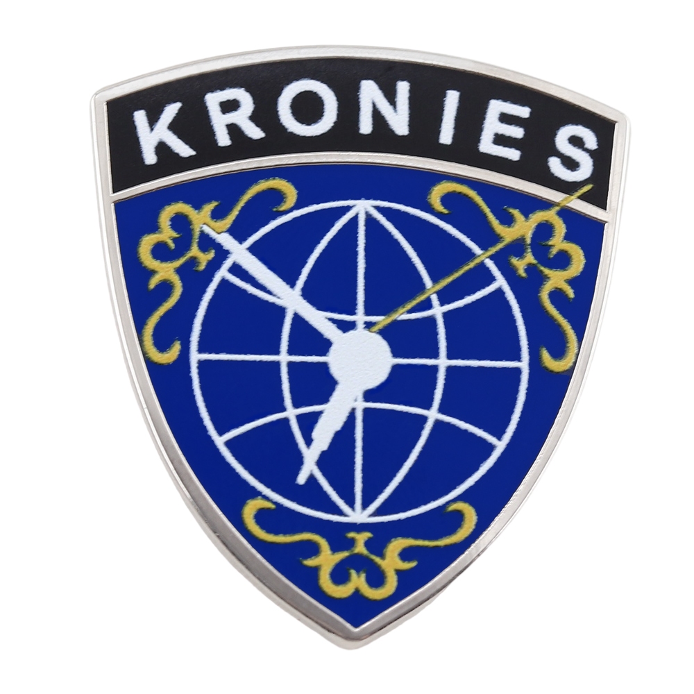 .BADGE KRONII จาก Hololive พินเคลือบเงา อุปกรณ์แต่งกายสำหรับตัวละครในโลกเสมือนจริง เครื่องประดับสำหร