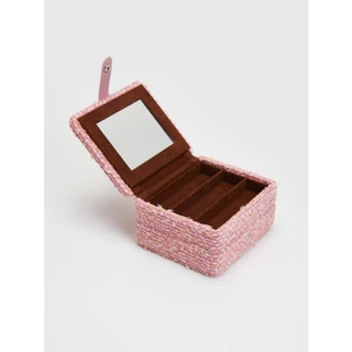 Tagi. Jewelry Storage Box Double Layer กล่องเก็บของ กล่องของขวัญ ของขวัญวันเกิด ถักผลไม้ลายจุด