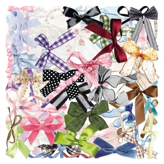 น่ารัก 50 ชิ้น Bowknot สติกเกอร์ใสสําหรับแล็ปท็อปสมุดภาพ Art หมวกกันน็อคสติกเกอร์ Graffiti กันน้ํา DIY
