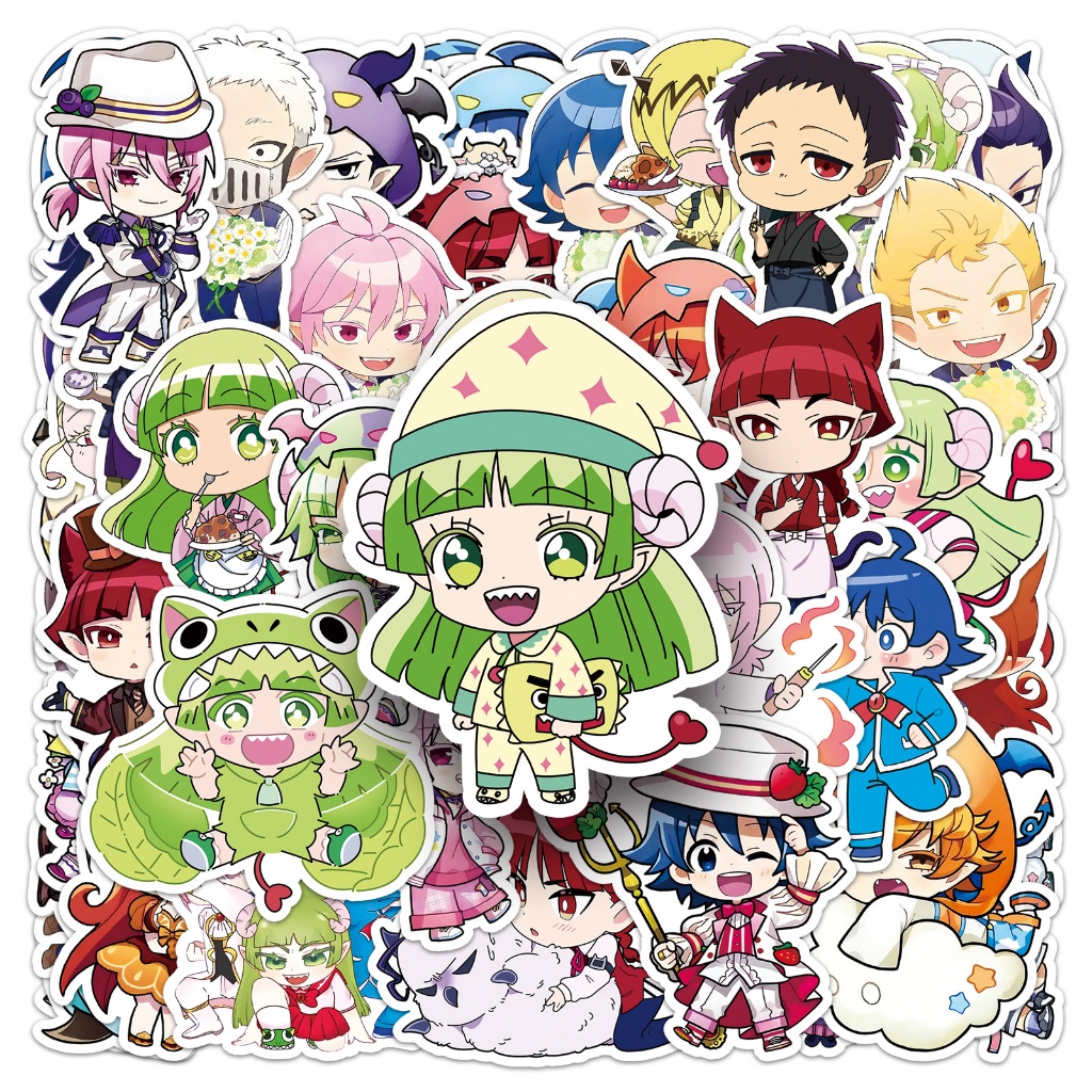 ตลกน่ารัก 50 ชิ้น ‌ยินดีต้อนรับสู่โรงเรียนปีศาจ! Iruma-kun สติ๊กเกอร์สําหรับแล็ปท็อปสมุดภาพสติกเกอร์หมวกกันน็อคศิลปะ Graffiti กันน้ํา DIY
