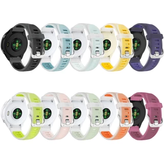 สายรัดซิลิโคนอ่อนนุ่มยางกีฬาสําหรับ Garmin Vivoactive 5/ Vivoactive 6/ Vivoactive 3 Music / 55 / 70 /170 / 165 / 245 / 645 / 158 / 168 / Approach S50