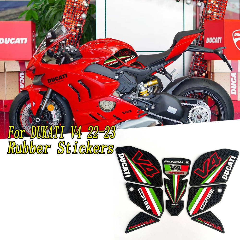สําหรับ Ducati Panigale V4 SR SP2 PANIGALE V4S V4R V4SP22022 2024 รถจักรยานยนต์ลื่นด้านข้างการใช้ถัง