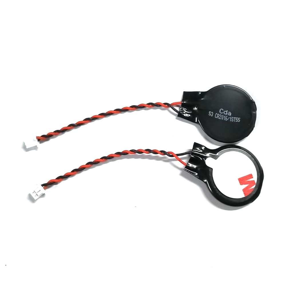 1pcs CR2016 ปลั๊ก 1.25P เมนบอร์ดโน้ตบุ๊ค cmos แบตเตอรี่ 3V bios แบตเตอรี่ปุ่ม CR2016 Dell hp