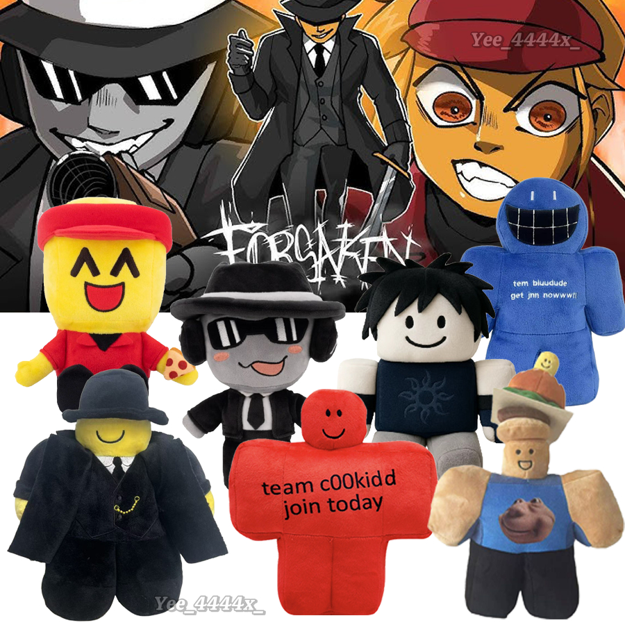 Forsaken Mafioso ของเล่นตุ๊กตา Roblox Forsaken Chance/Bluud/C00LKIDD/Elliot ของเล่นตุ๊กตาสําหรับแฟนว