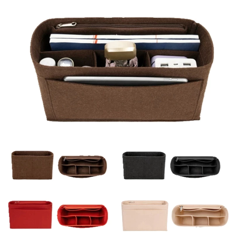 พร้อมส่งในไทย กระเป๋าออแกไนเซอร์ แบบพกพา สําหรับเดินทาง ความจุสูง Felt Bag Organizer thumbnail 9