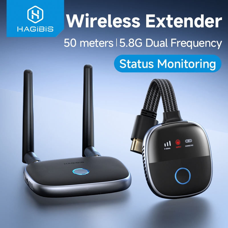Hagibis Wireless HDMI Transmitter และ Receiver Kit Wireless HDMI Extender TV Dongle Plug & Play Stre