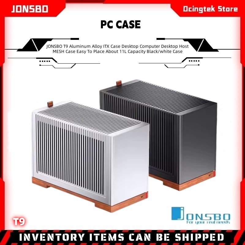 JONSBO T9 อลูมิเนียมอัลลอยด์ ITX กรณีคอมพิวเตอร์เดสก์ท็อปโฮสต์ MESH Case ง่ายต่อการวางความจุประมาณ 1