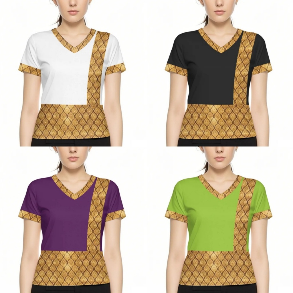 เสื้อยืดผู้หญิงแขนสั้น ลายพิมพ์เฉพาะ สำหรับใส่ในฤดูร้อนและกิจกรรมกลางแจ้ง