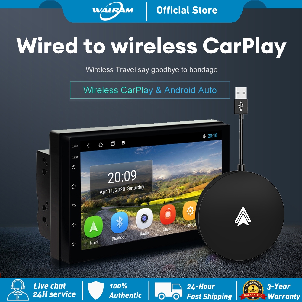 Walram Carplay TV Box 2025 กล่องสมาร์ทใหม่ไร้สาย Android Auto Carplay เครื่องเล่นมัลติมีเดียในรถยนต์