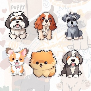 เข็มกลัดอะคริลิคสุนัขการ์ตูนน่ารัก สำหรับกระเป๋านักเรียน