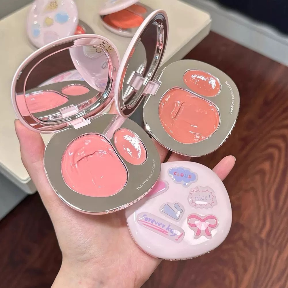 Foreverkey สองสี ครีมบลัชออน ไฮไลท์ คอนทัวร์ เรเดียนท์ สกิน Expansion Contraction New Female