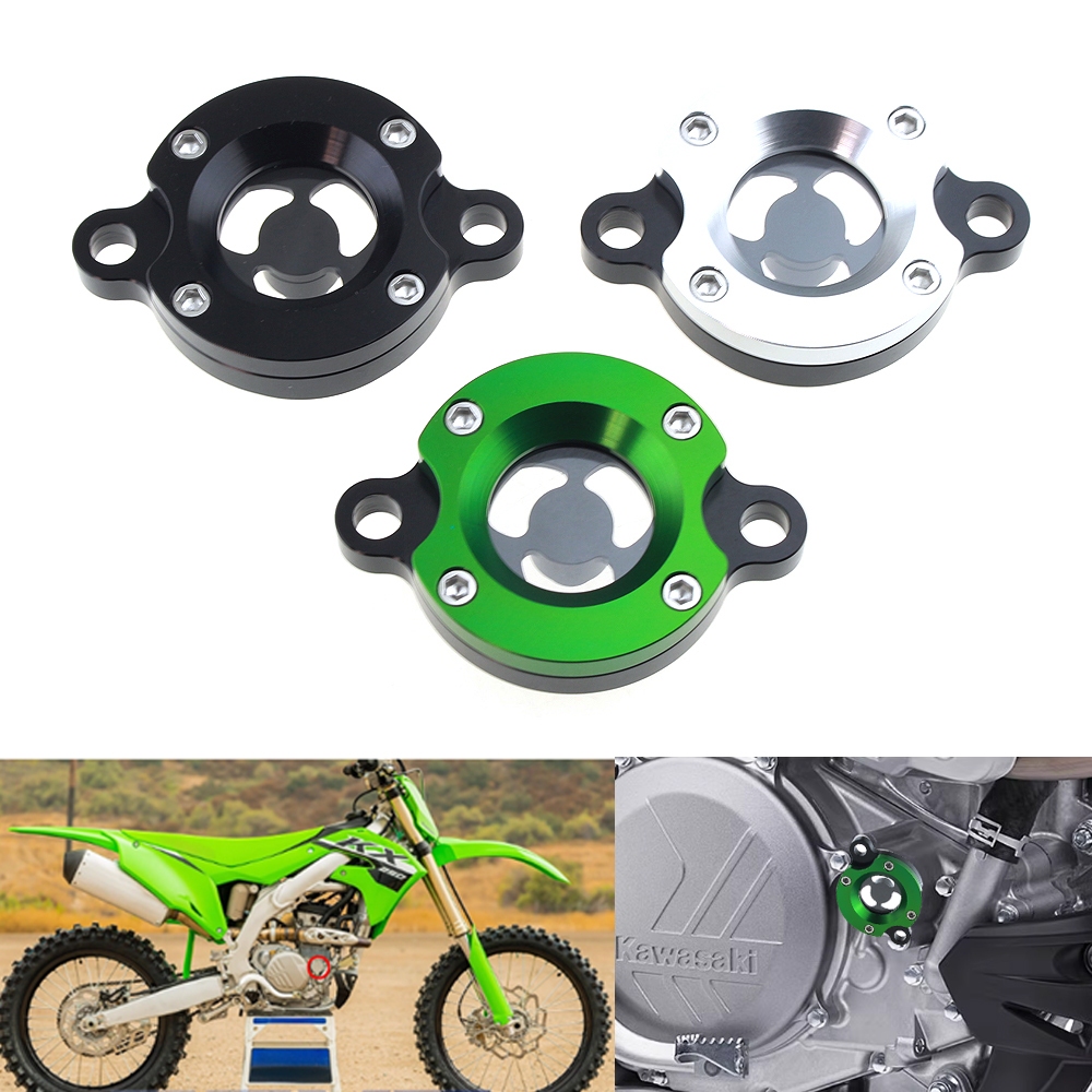 KX450 เครื่องยนต์ฝาครอบกรองน้ํามันเชื้อเพลิงสําหรับ KAWASAKI KX450F KXF KX 450 KX450 F/X 2024 โปร่งใ