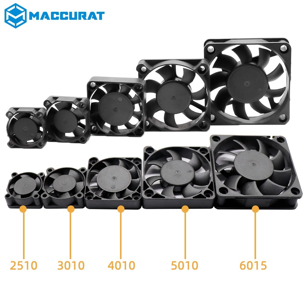 5015/204010/40/420/3010 Cooling Turbo พัดลม 12 V/24 V 3D เครื่องพิมพ์ Onderdelen 2Pin สําหรับ Extruder Dc Cooler blower Deel Zwart พัดลมพลาสติก