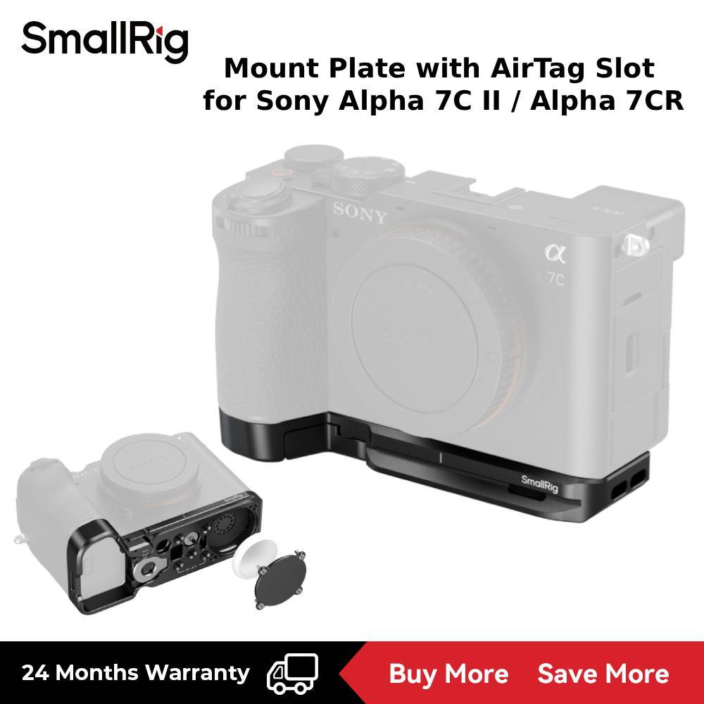 SmallRig Mount Plate with AirTag Slot สําหรับ Sony Alpha 7C II / Alpha 7CR สีดํา